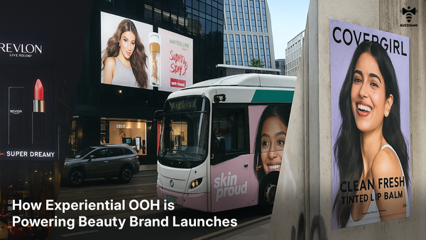 BuzzOmni branded cab fleet for beauty brand roadshow campaign