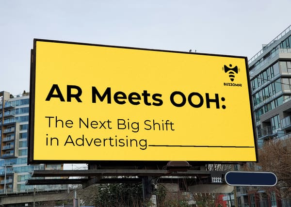 AR-enabled billboard campaign by BuzzOmni showcasing interactive outdoor advertising